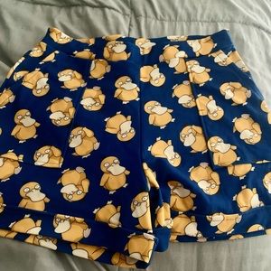 Blackmilk Pokémon Psyduck Shorts